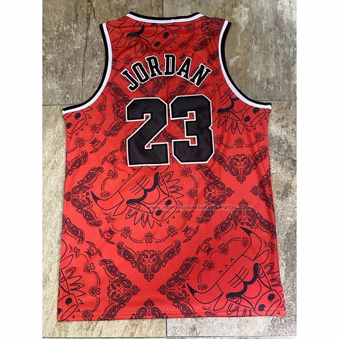 Camiseta Chicago Bulls Michael Jordan NO 23 Mitchell & Ness 1996-97 Rojo2